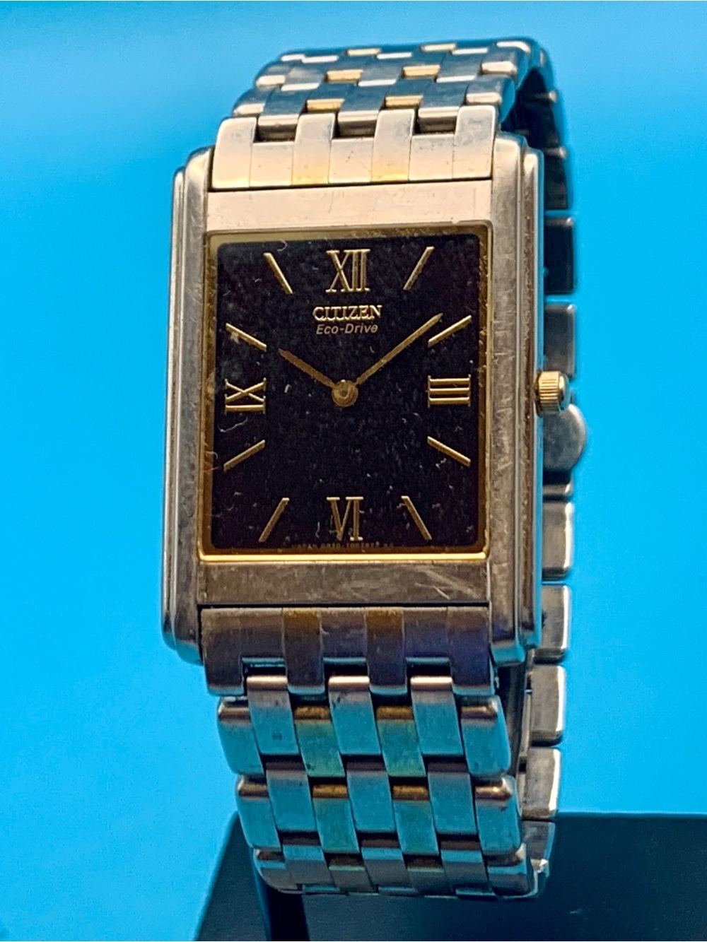 CITIZEN STILETTO ECO-DRIVE G820-S013569 Men’s Solar Tank Watch St Steel Working
